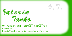 valeria tanko business card